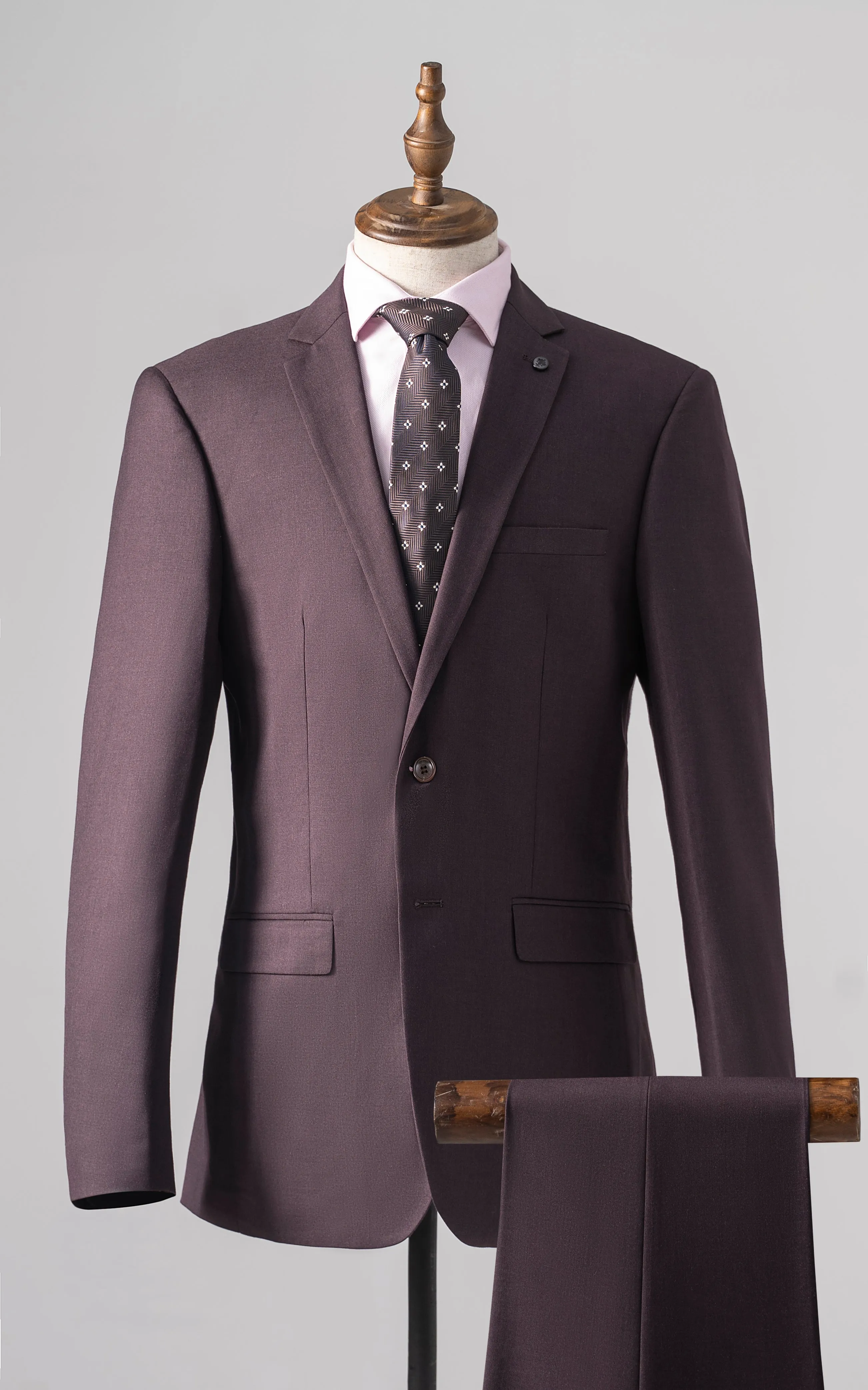 2 PIECE SUIT SLIM FIT MAROON