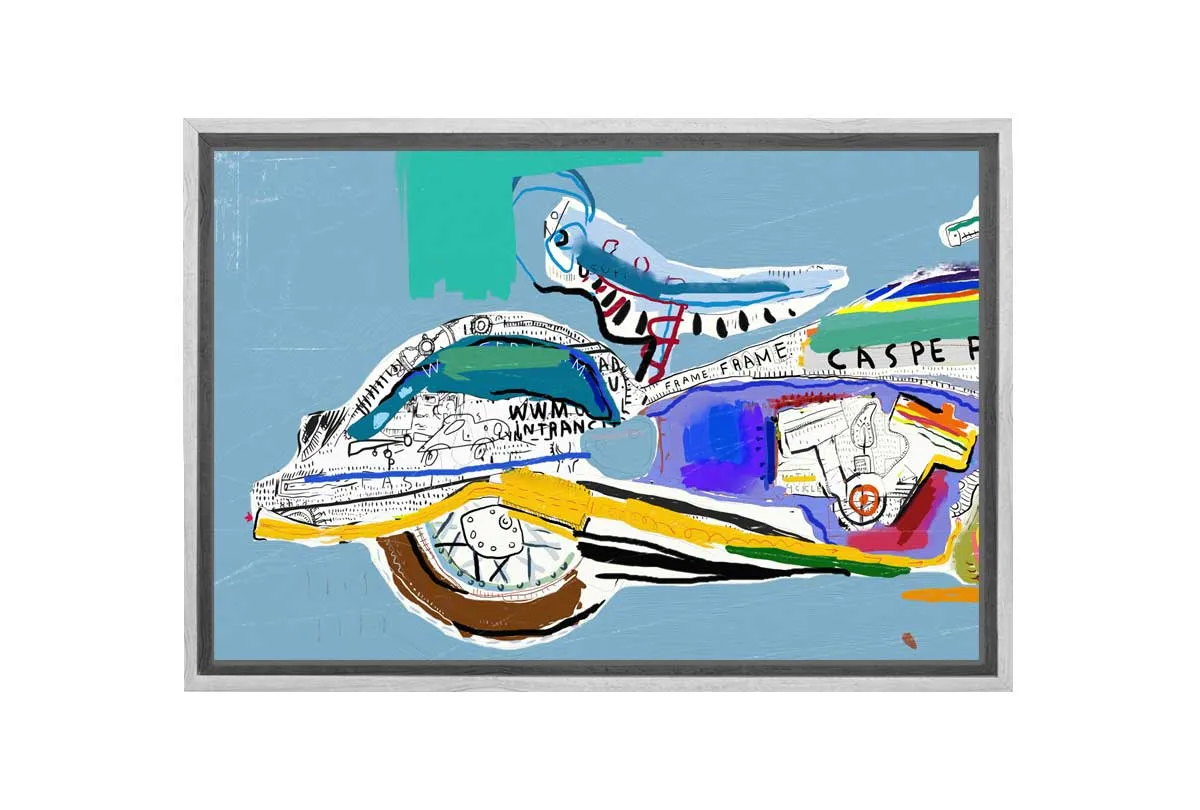 Abstract Motor Bike | Canvas Wall Art Print