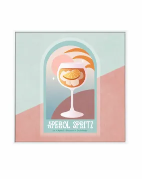 Aperol Spritz By Emel Tunaboylu | Framed Canvas Art Print