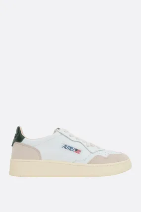 Autry Medalist smooth leather and suede sneakers