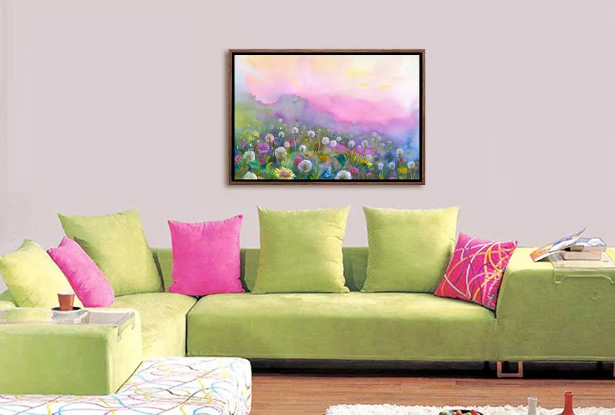 Blooming Hillside | Canvas Wall Art Print