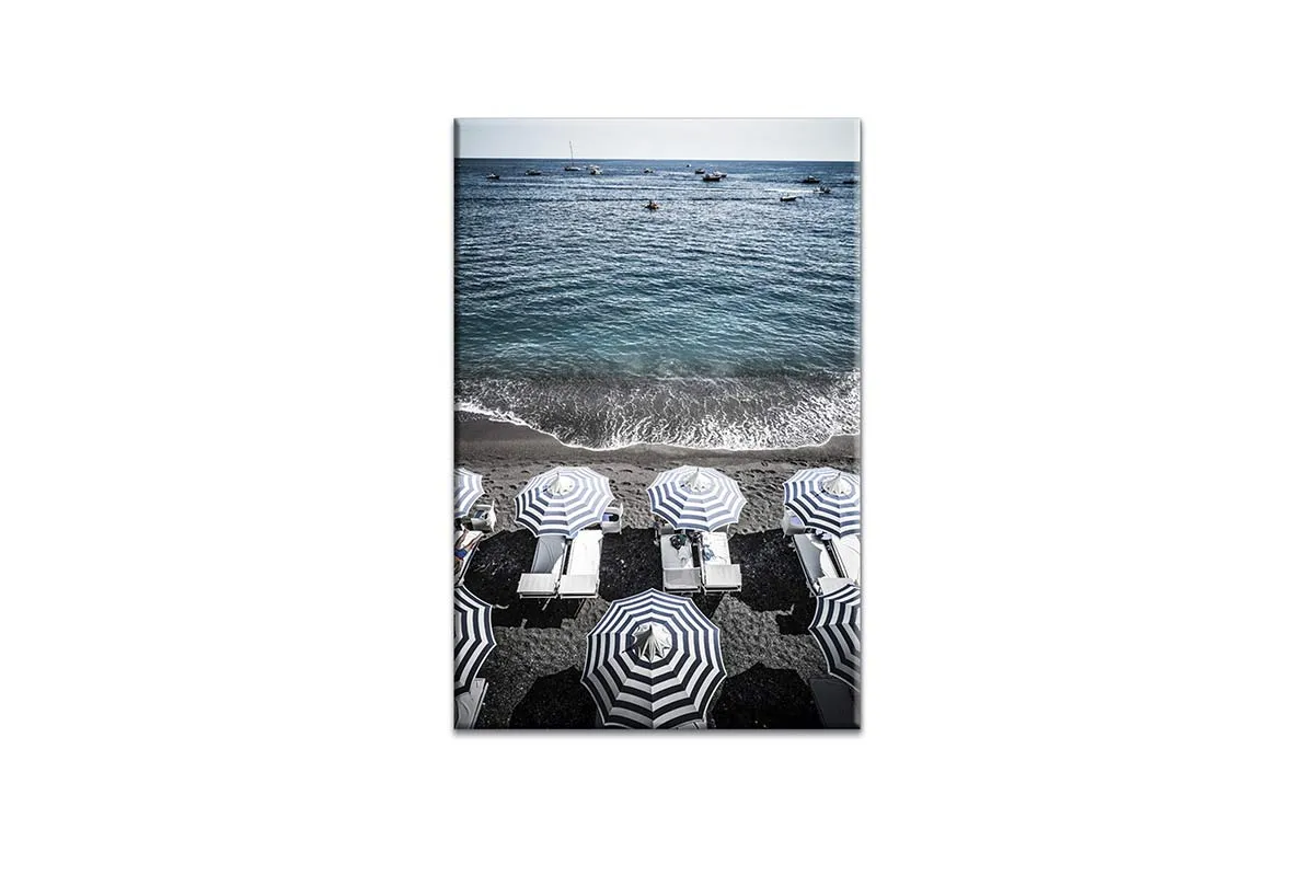 Blue Beach Umbrella 2 | Canvas Wall Art Print