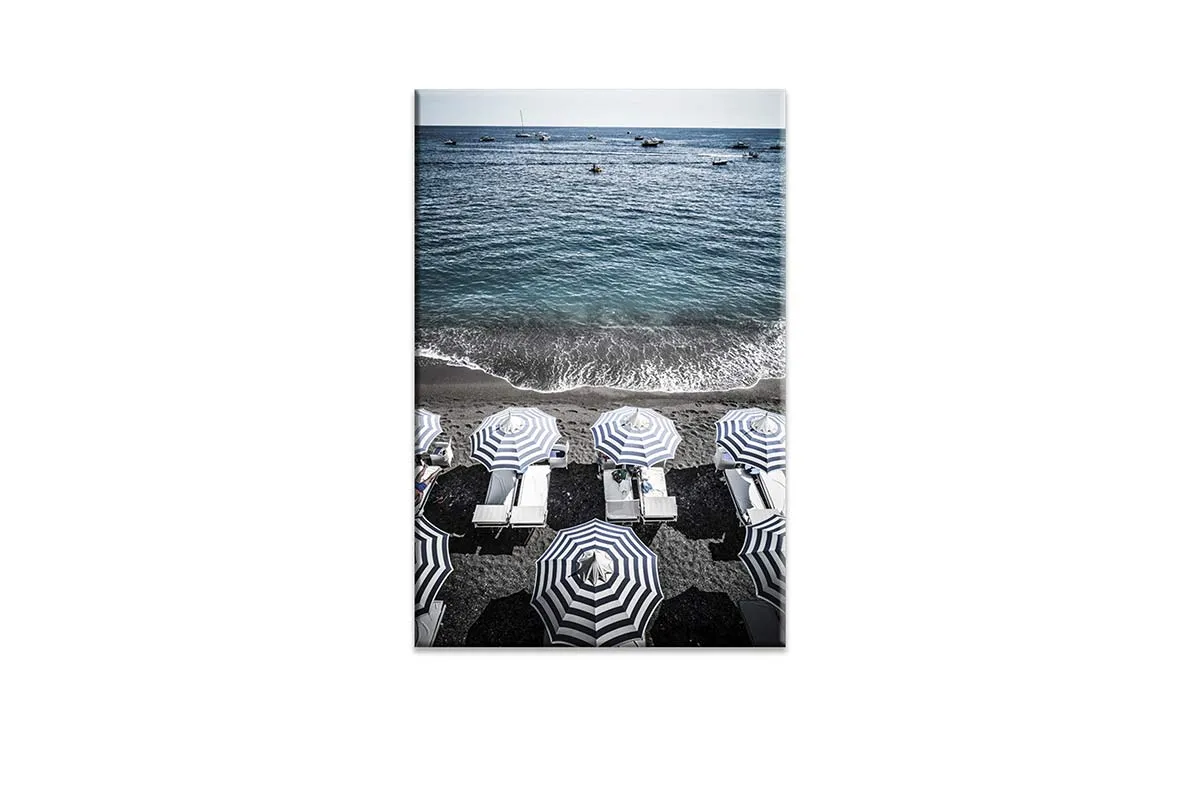 Blue Beach Umbrella 2 | Canvas Wall Art Print