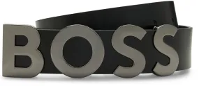 Boss Bold Logo Belt Size 35 cm In Black For Men