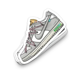 Dunk Low "Off-White Lot 9" Sneaker Sticker