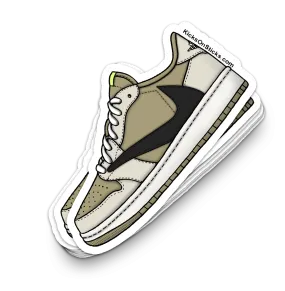 Jordan 1 Low "Travis Golf Olive" Sneaker Sticker