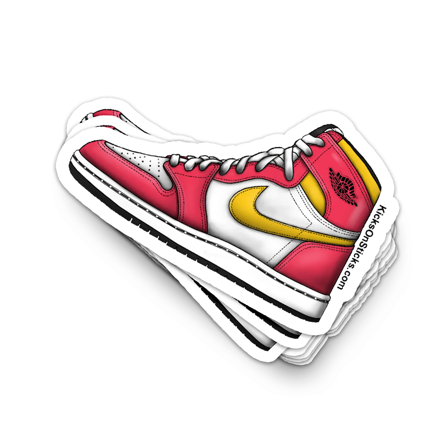 Jordan 1 "Fusion Red" Sneaker Sticker