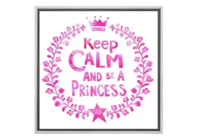 Keep Calm Princess | Kids Wall Art Print