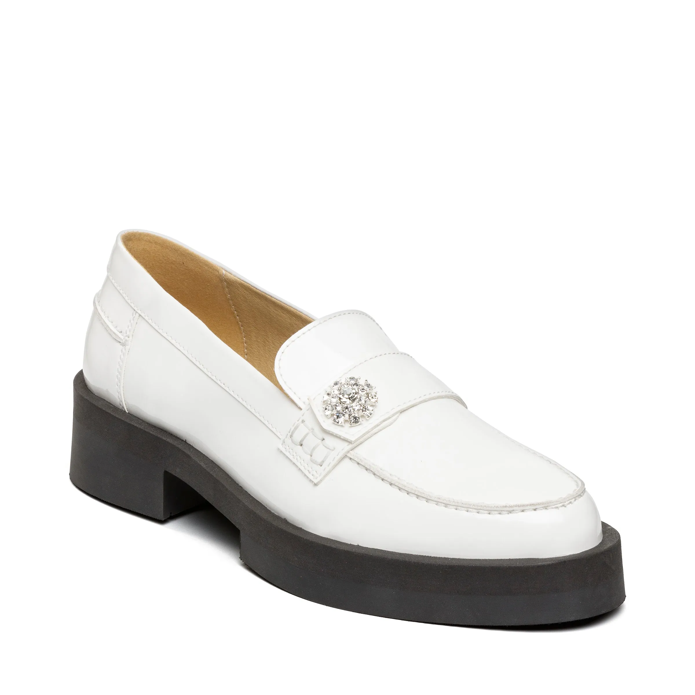 Meggie Loafer WHITE PATENT