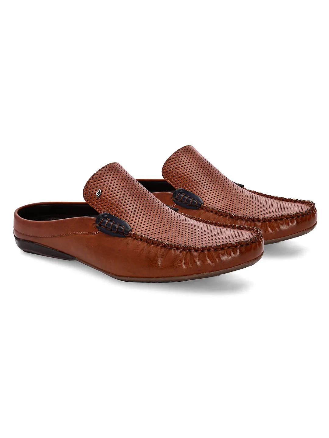 Micro Tan Mules