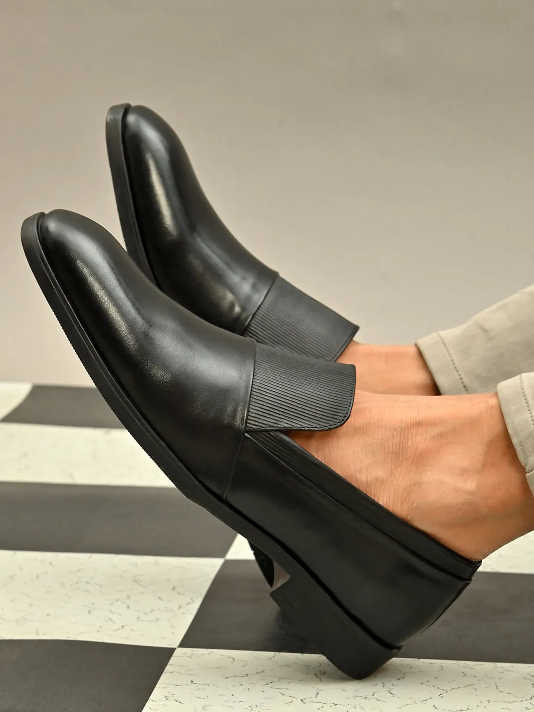 Newman Black Formal Slip-ons