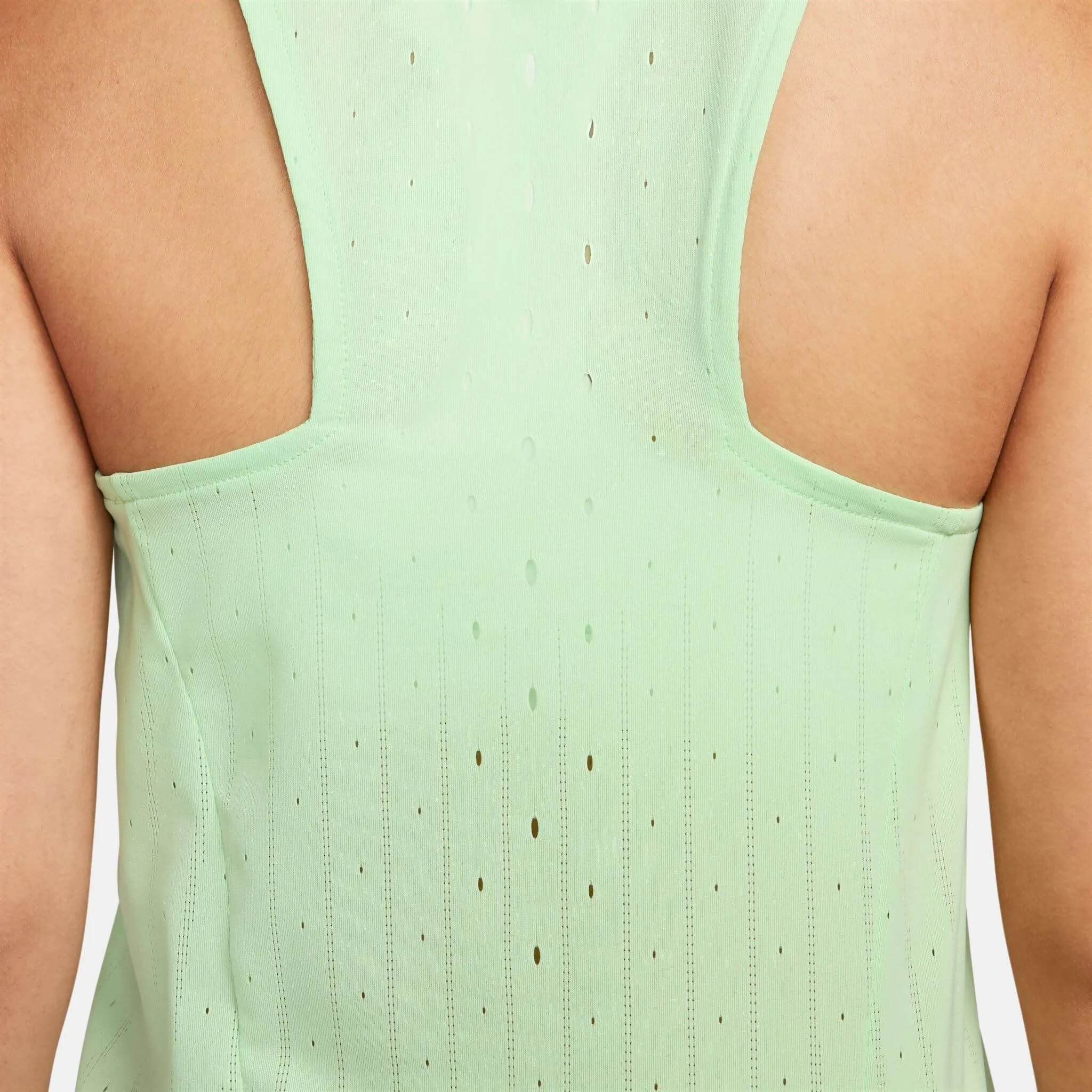 Nike | Women's AeroSwift Dri-FIT ADV Running Singlet - Vapor Green/Black