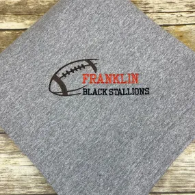 Personalized Football Team Stadium Blanket