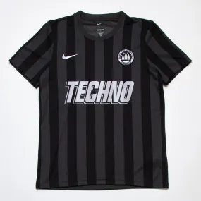 Techno United  FC Striped Division - Jersey - Black Grey